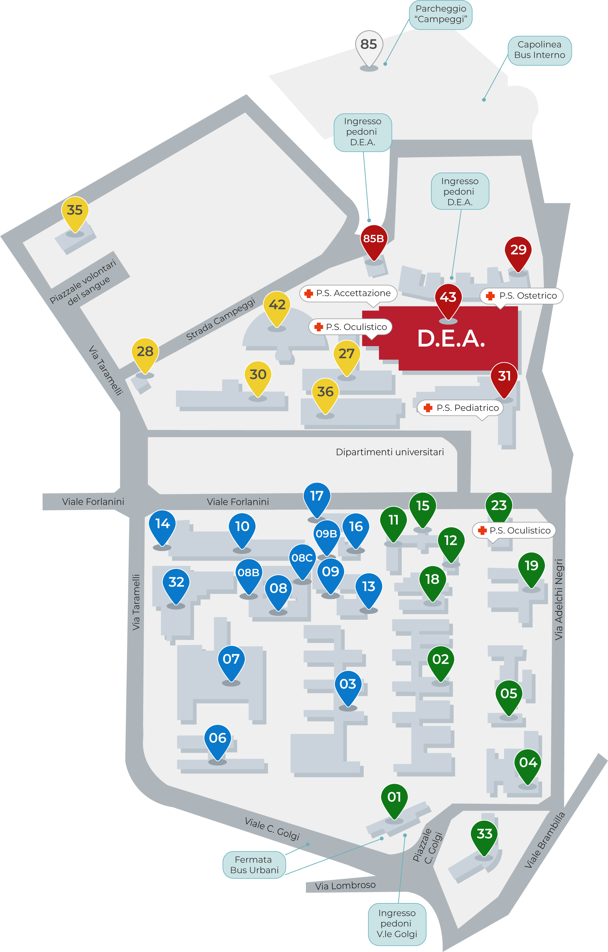 Mappa Padiglione 43