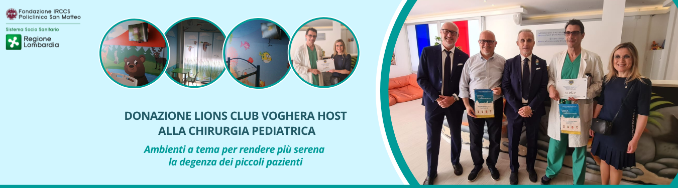 Donazione Lions Club Voghera host alla Chirurgia Pediatrica