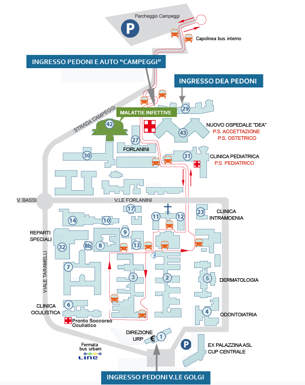 Mappa LSR Area Infettivologica