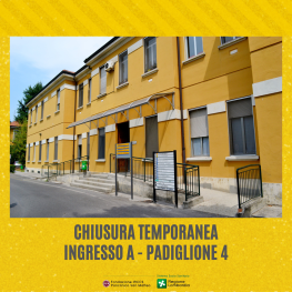 News e avvisi chiusura temporanea ingresso A padiglione 4