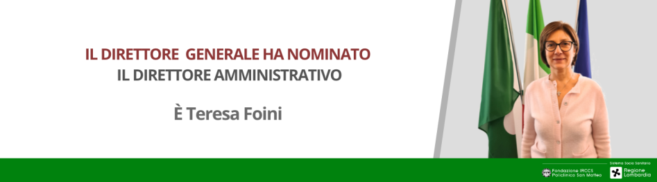 Slider nuovo direttore amministrativo Foini