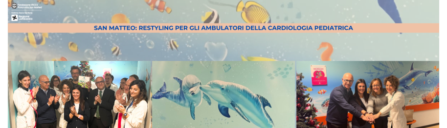 Restyling per gli ambulatori della Cardiologia Pediatrica