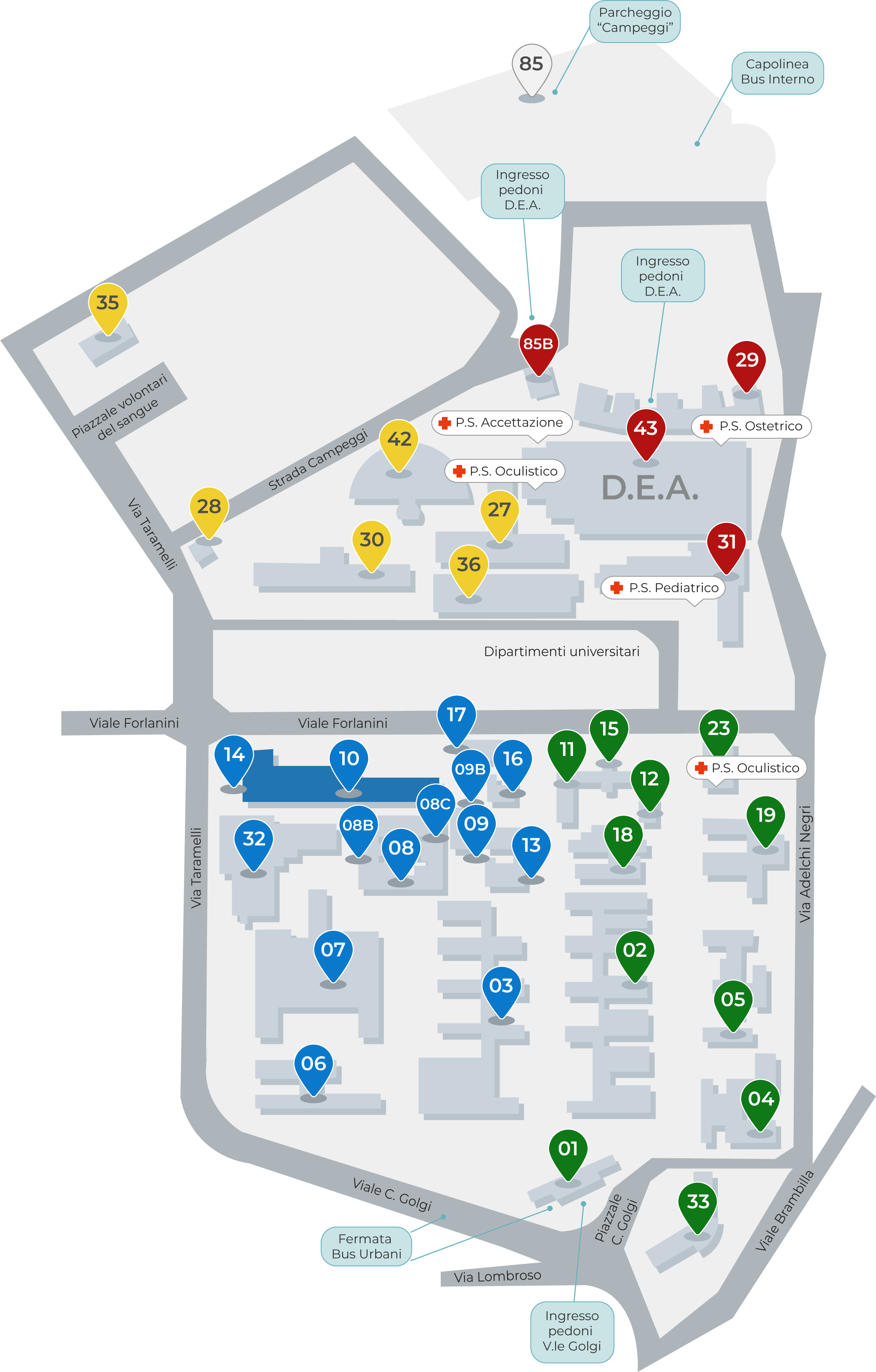 Mappa - SC Ematologia Molecolare e Medicina di Precisione